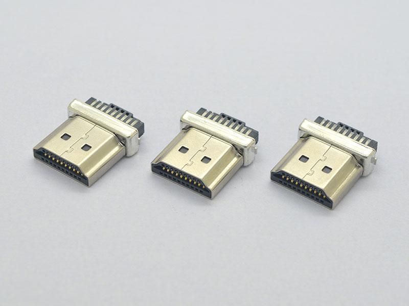 HDMI A公 焊線式 焊腳寬度13.20 鐵殼